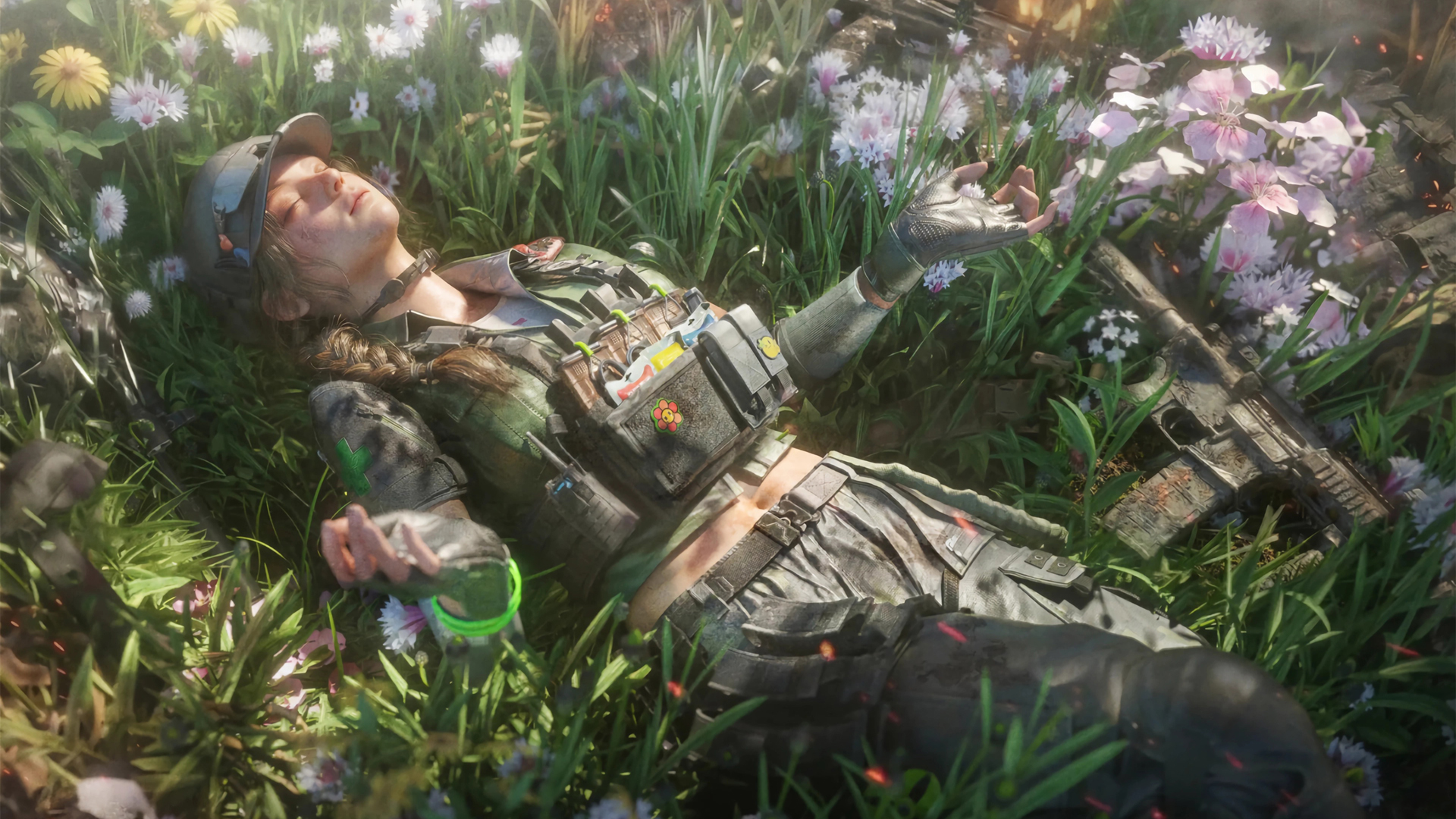 三角洲行动蝶舞花丛高清全屏游戏电脑壁纸免费下载