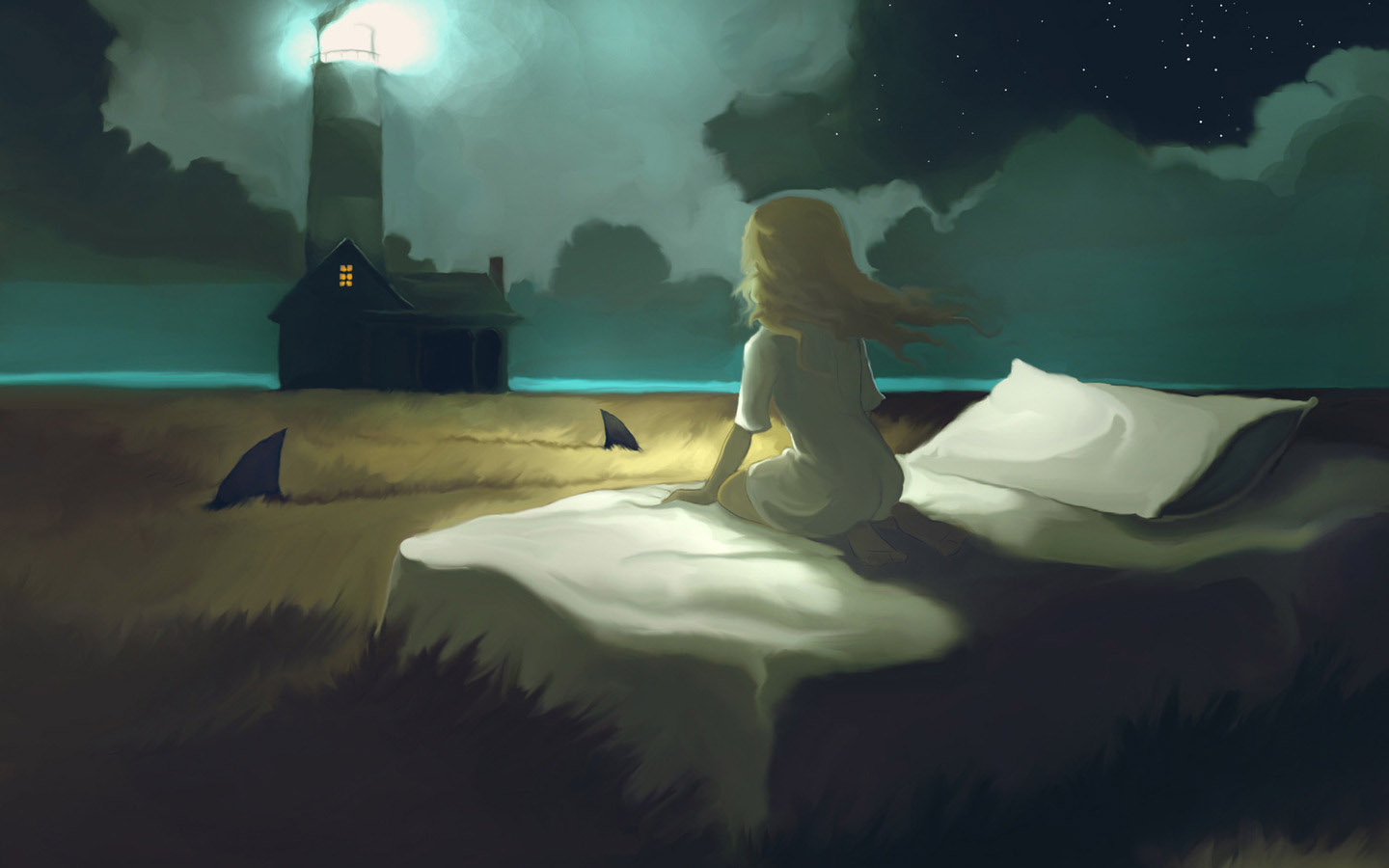 梦境之夜，唯美桌面壁纸免费下载，打造梦幻电脑界面