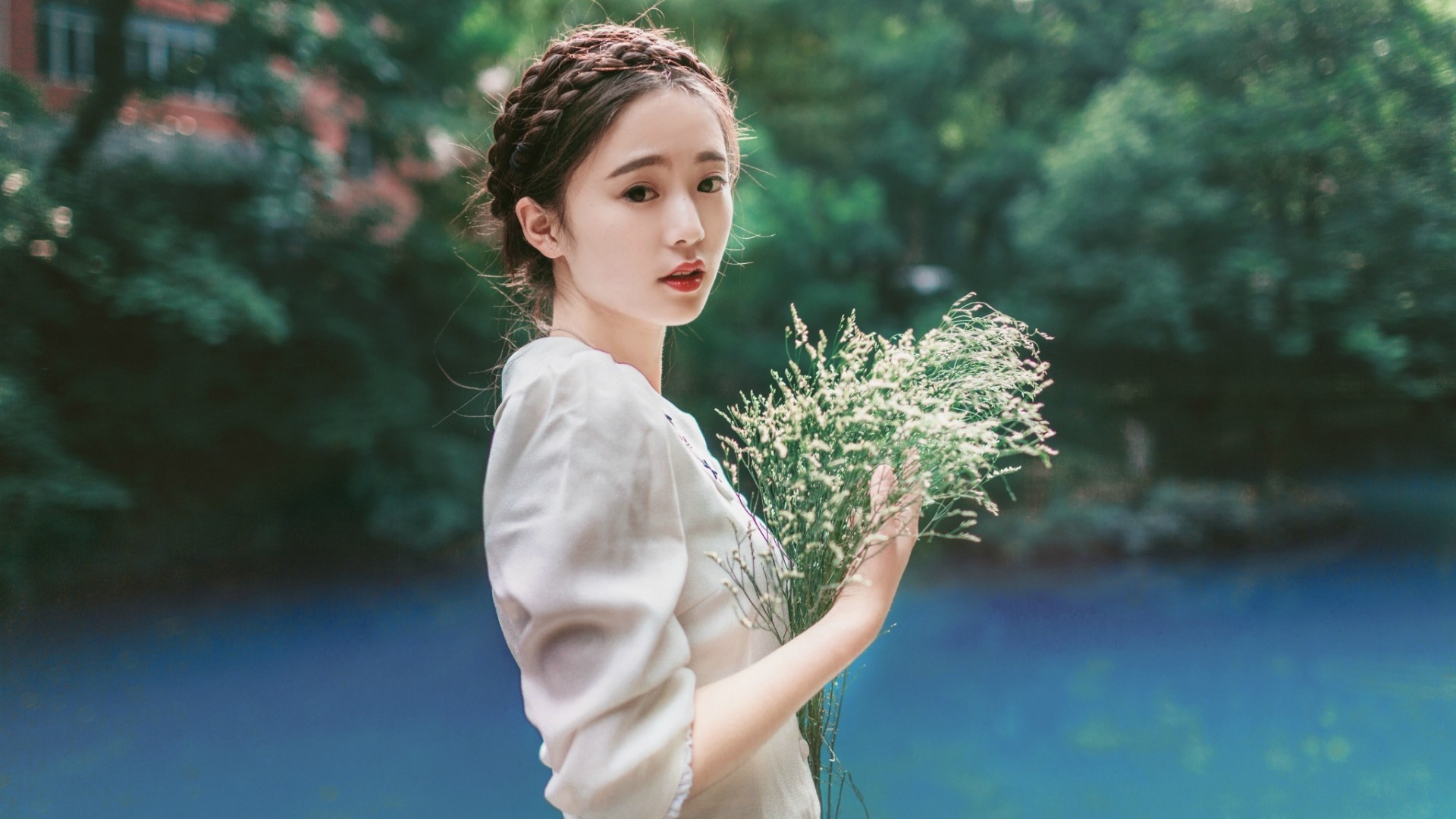 治愈系美女壁纸，时光疗愈，唯美之选，免费下载电脑背景