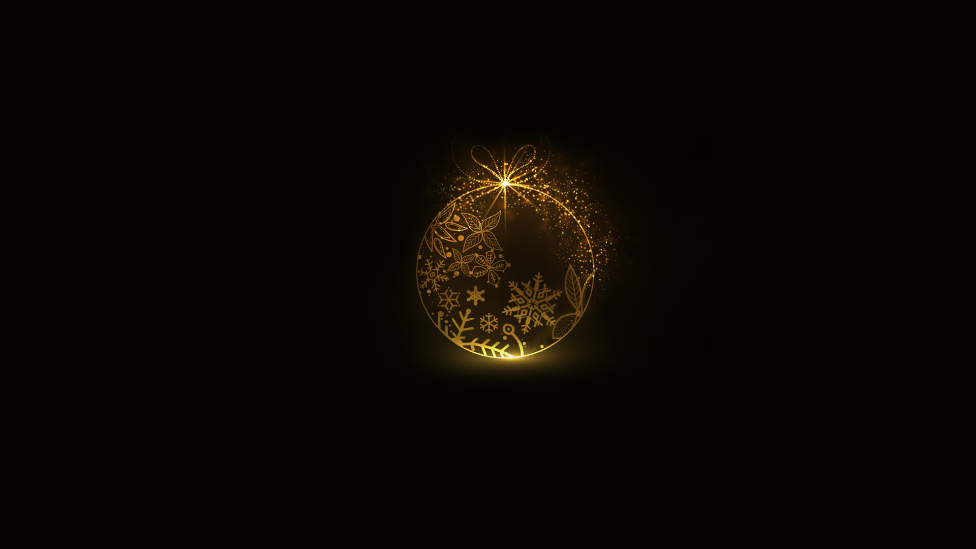 闪闪圣诞夜，精选节日壁纸，免费电脑桌面美化下载