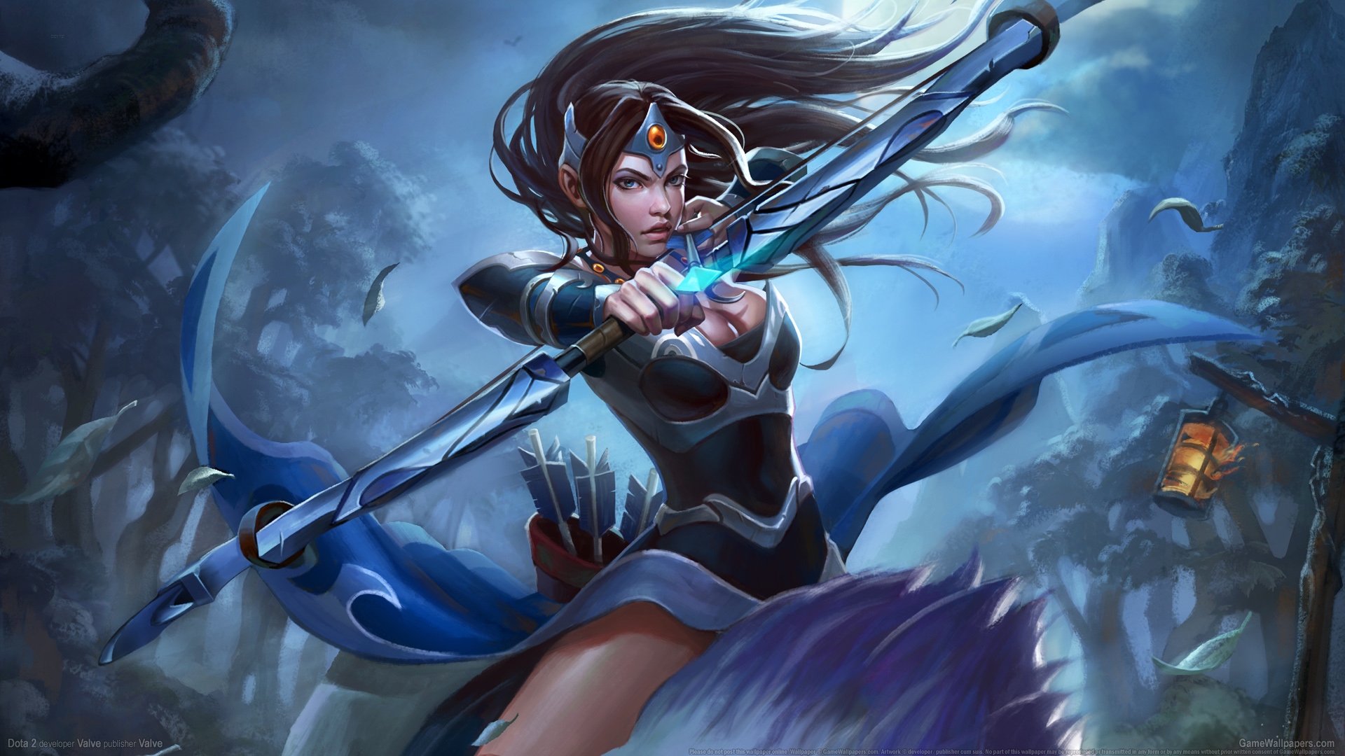 Dota2米拉娜白虎精美壁纸，免费电脑壁纸下载