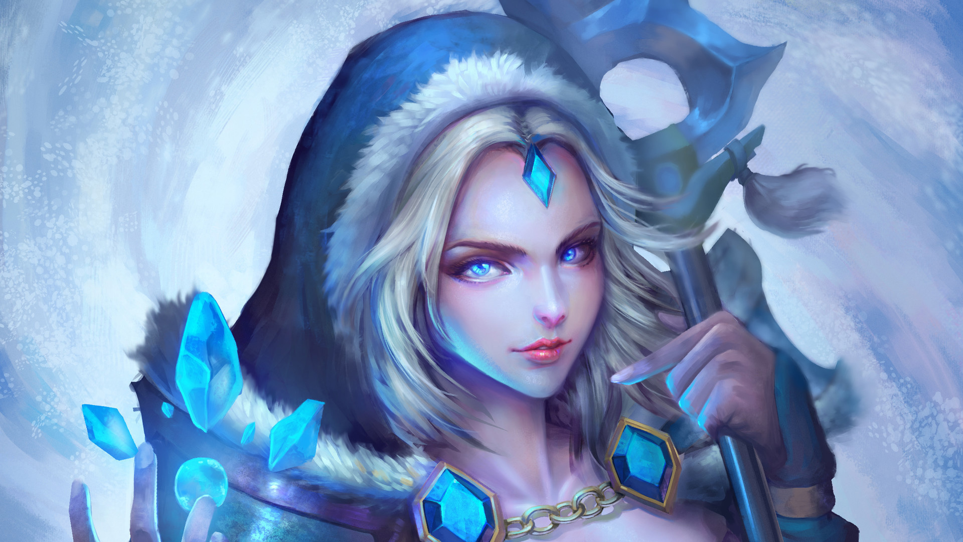 DOTA2女神精选游戏壁纸，免费下载，装点你的电脑桌面！