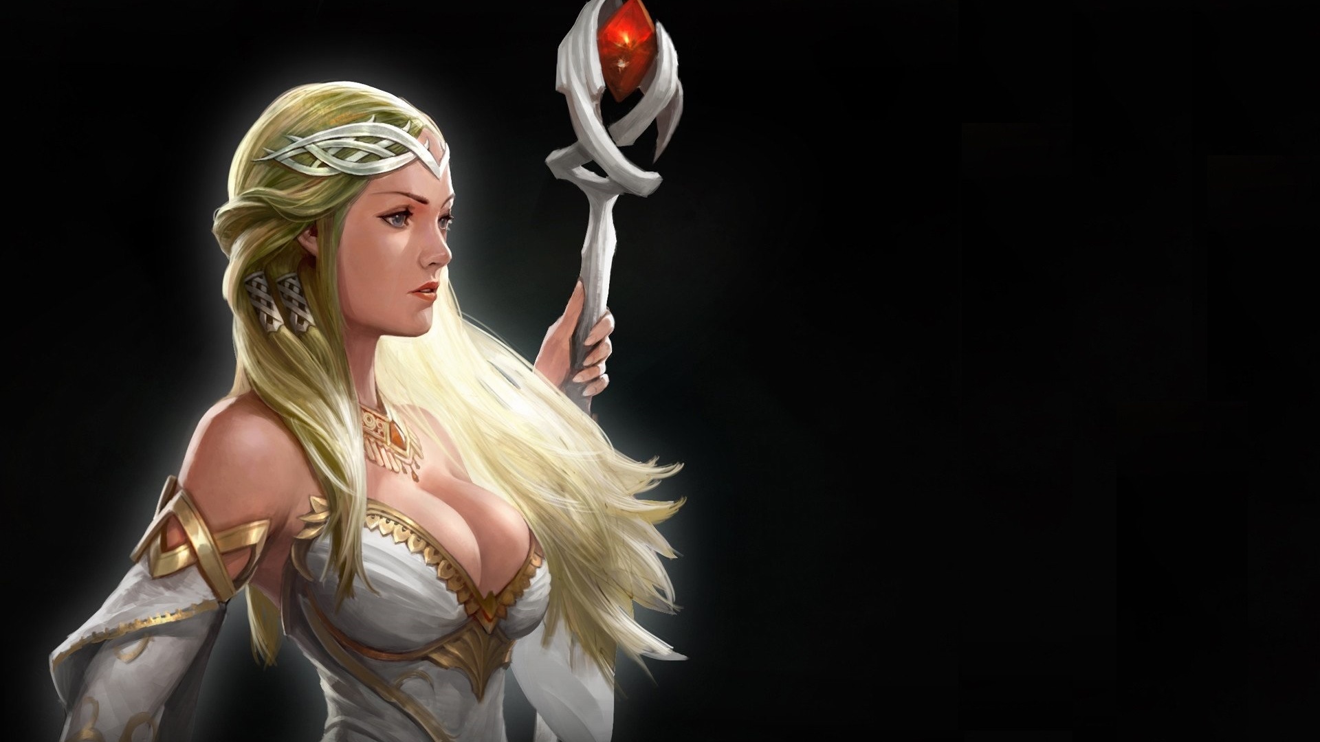 游戏美女拐杖神器，精选桌面壁纸免费下载！