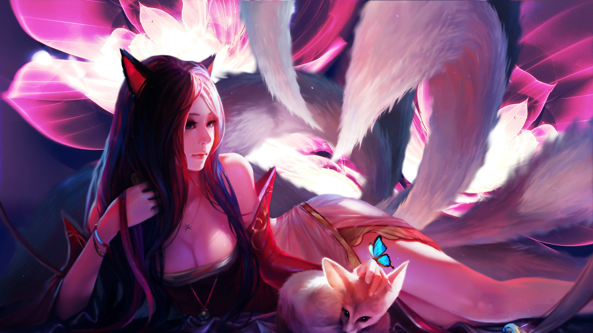 英雄联盟LOL阿狸精美桌面壁纸，免费电脑壁纸一键下载