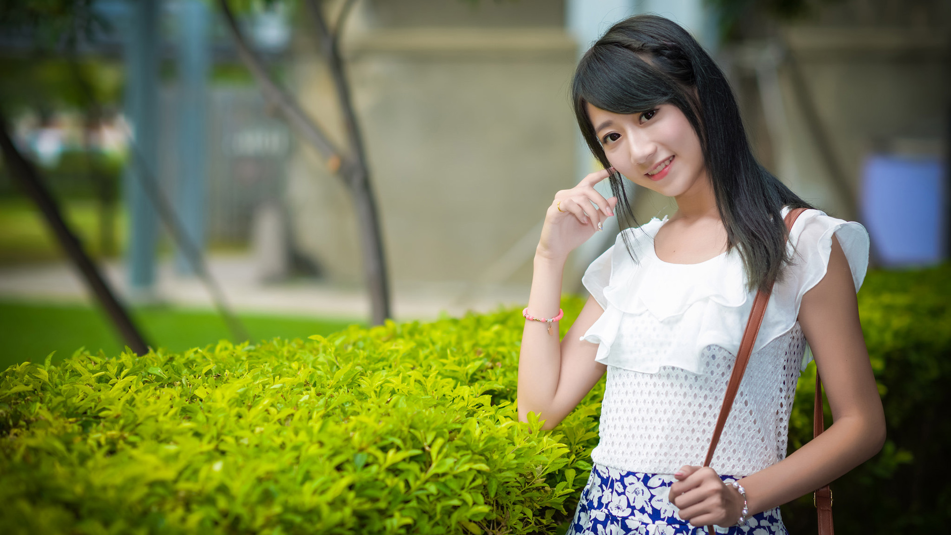 清纯佳人小嘉，张嘉庭精选美女壁纸，免费电脑壁纸下载