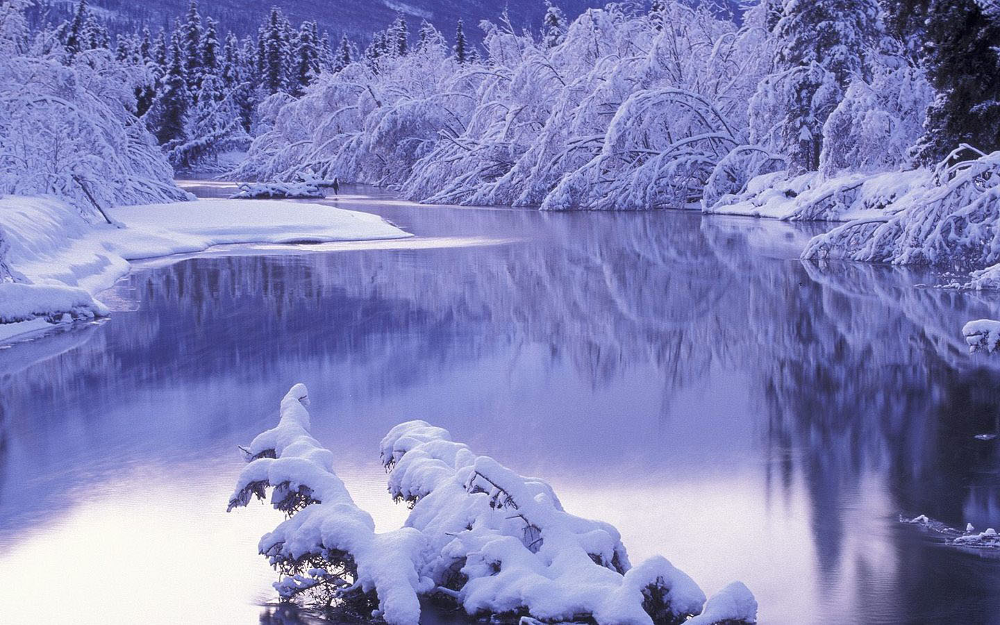 冬日美景桌面背景，免费高清壁纸，一键下载