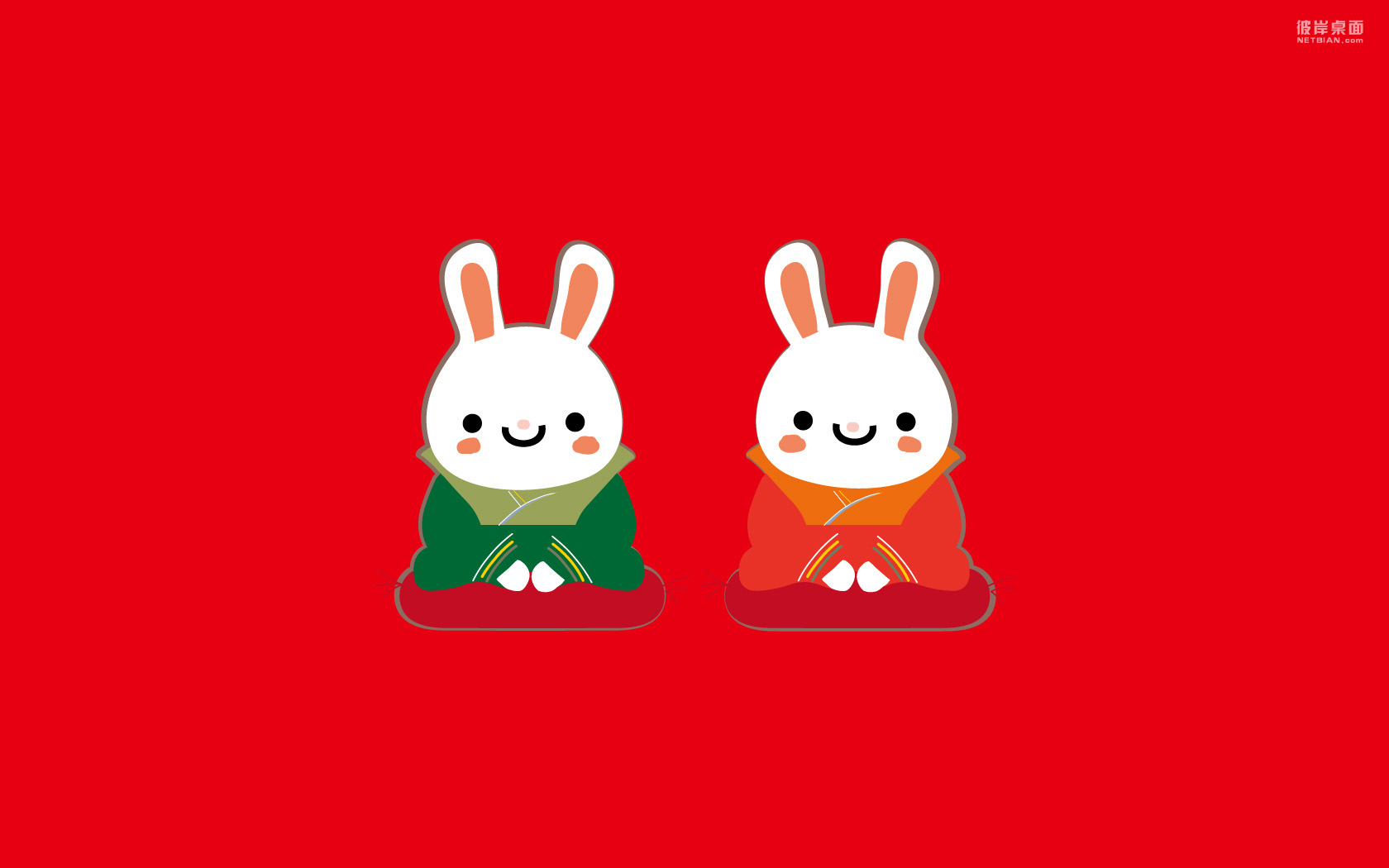 兔年2011拜年桌面壁纸，精选节日电脑壁纸免费下载