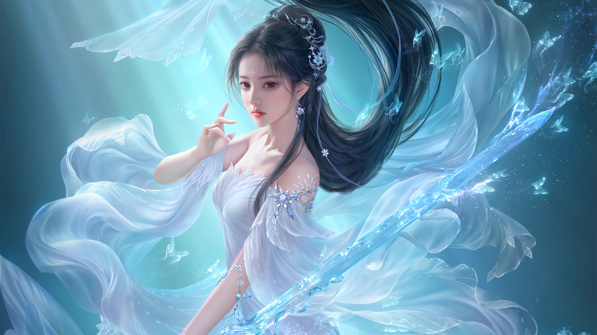 免费下载诛仙陆雪琪高清唯美动漫壁纸，专为电脑桌面定制