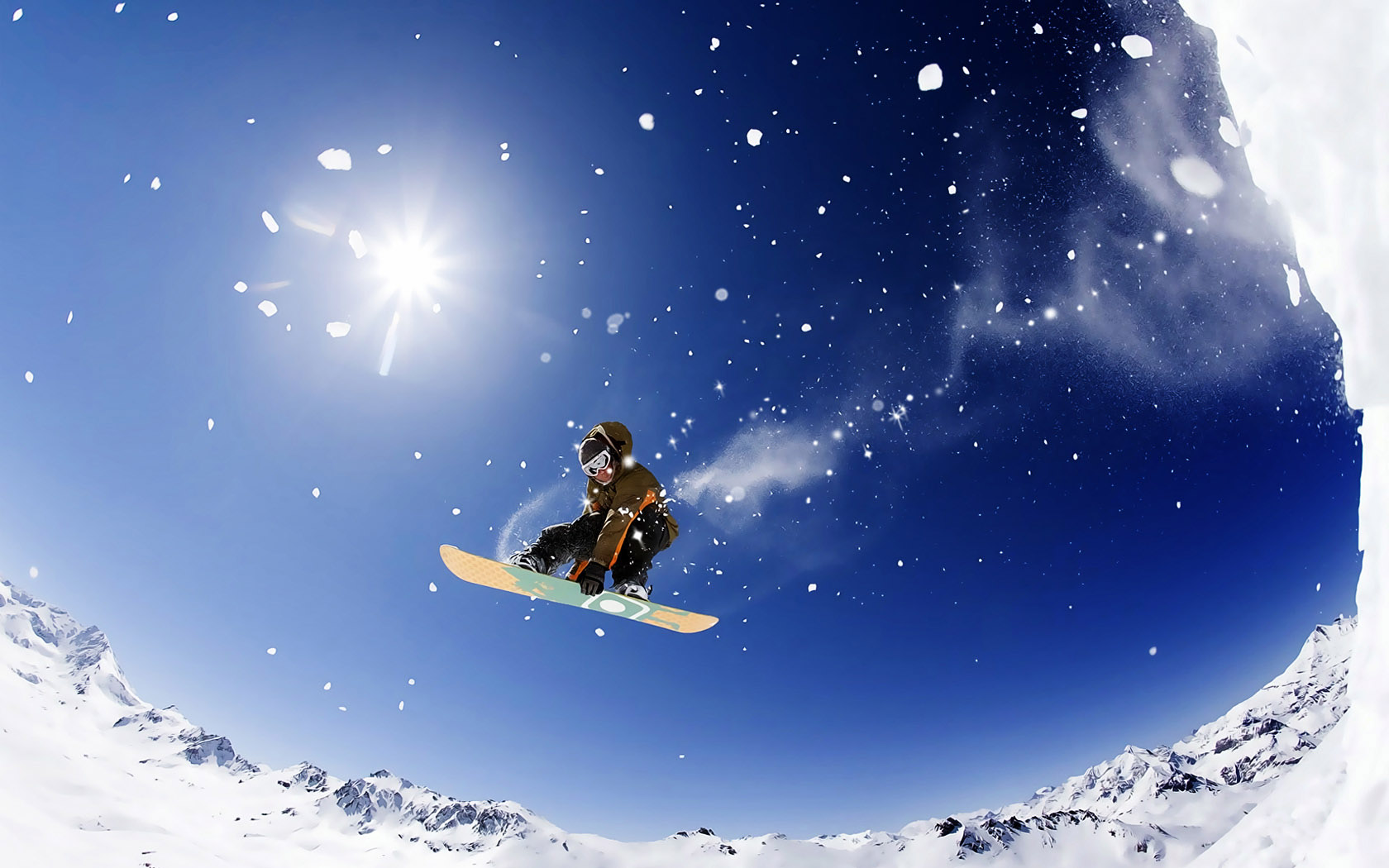 滑雪少年美景壁纸，免费下载，装点你的电脑桌面！