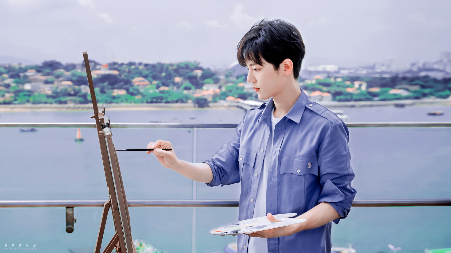 肖战绘画美图，免费高清电脑壁纸下载