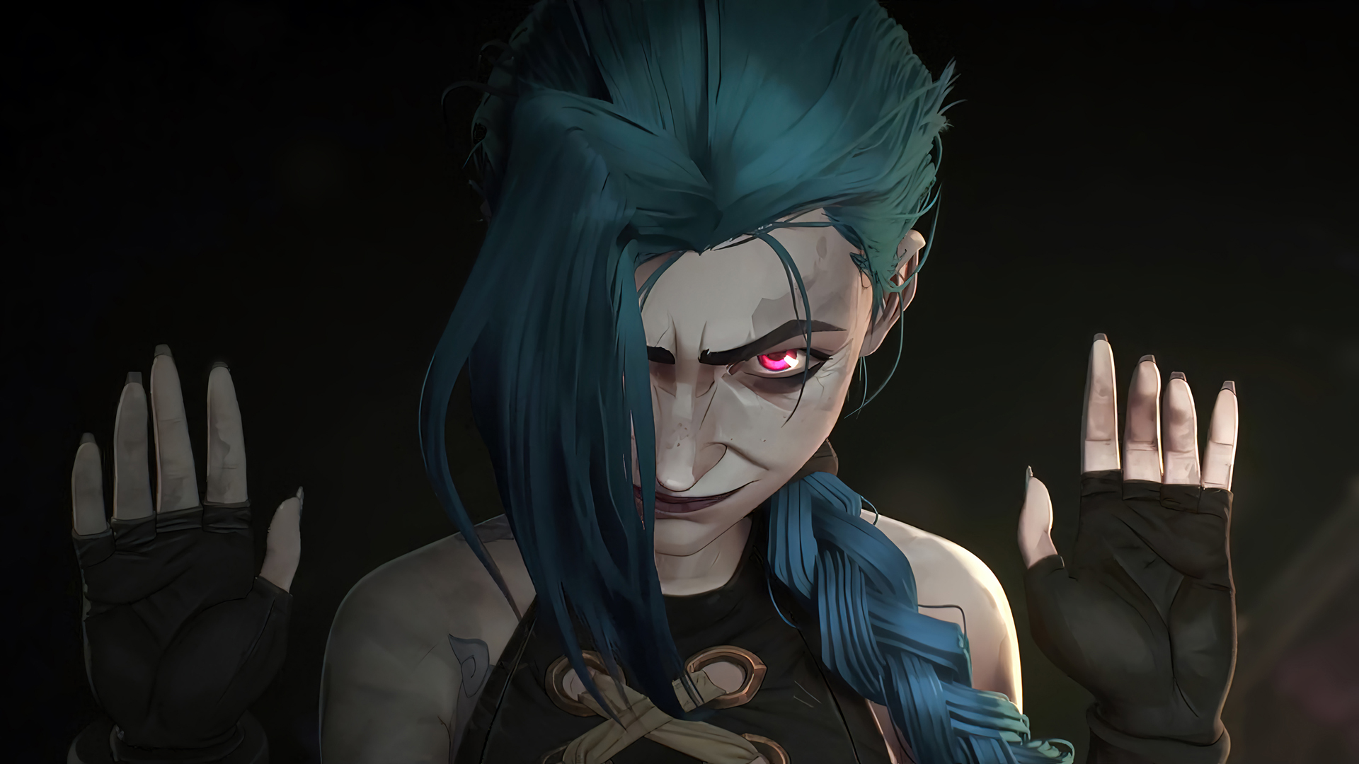 LOL英雄联盟，金克丝（Jinx）精美电脑壁纸免费下载