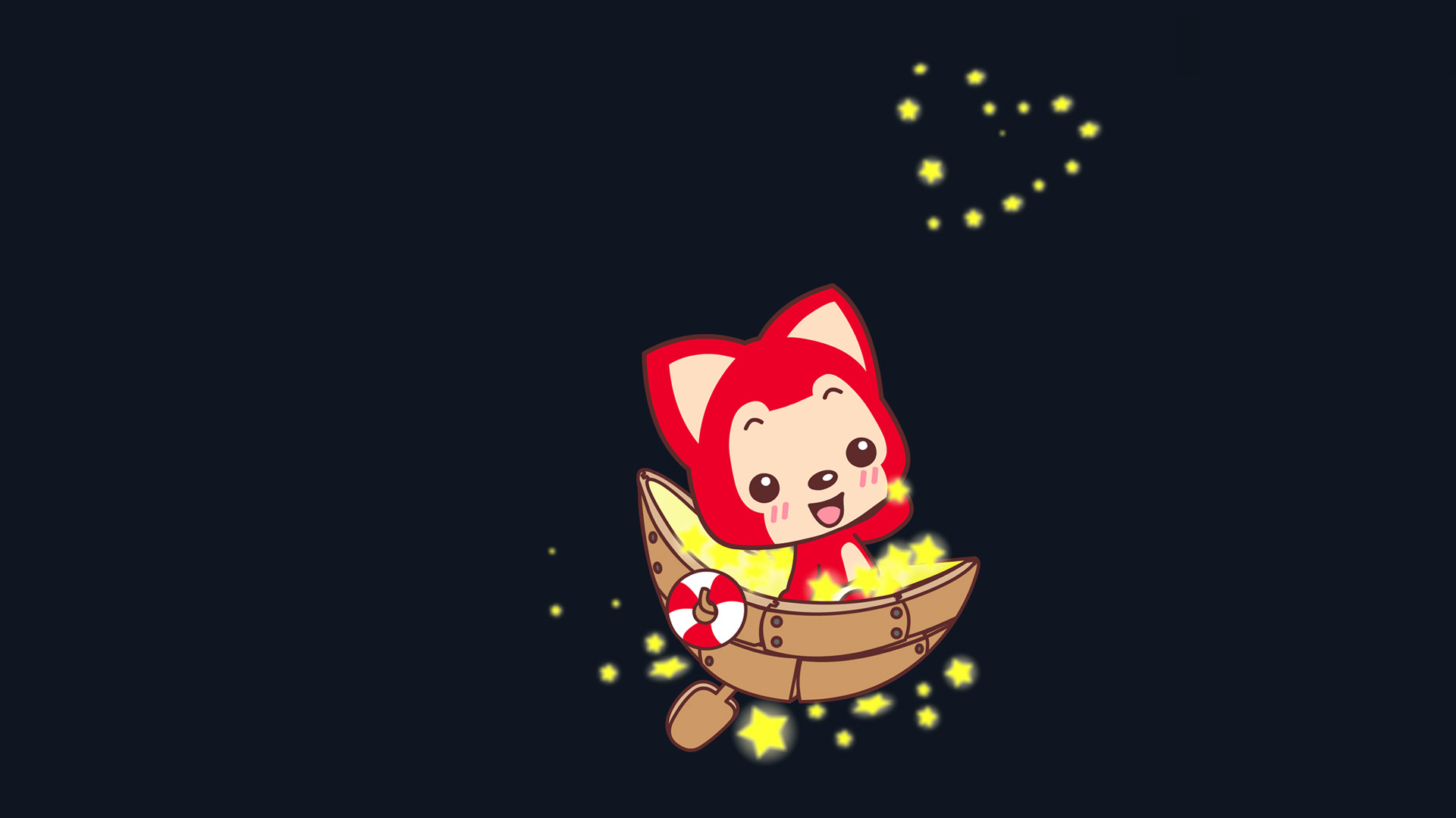 月亮船阿狸，精选动漫壁纸，免费电脑桌面美化下载