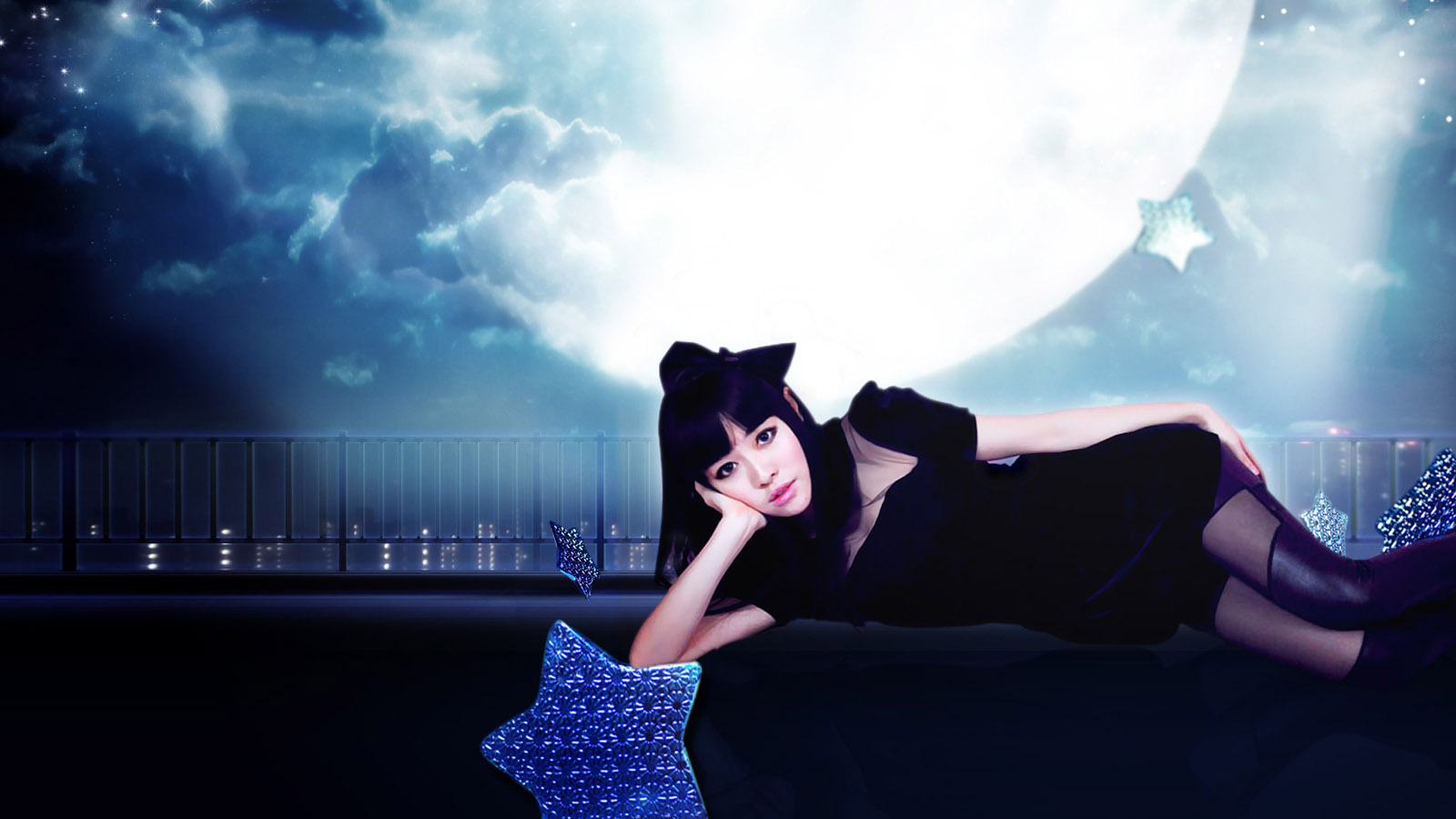 月夜佳人，免费高清桌面壁纸，一键下载美化电脑桌面