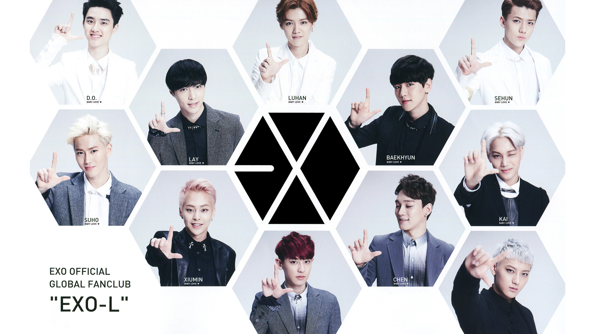 吴世勋,都景秀,金钟仁,朴灿烈,黄子韬,边伯贤,EXO-L,EXO电脑壁纸