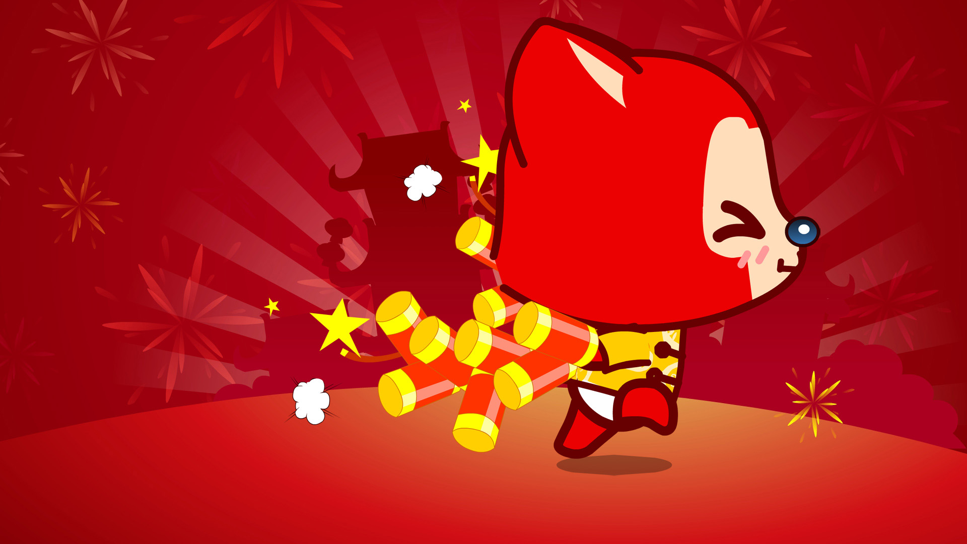 2013阿狸春节动漫壁纸，免费下载，欢乐迎新春！