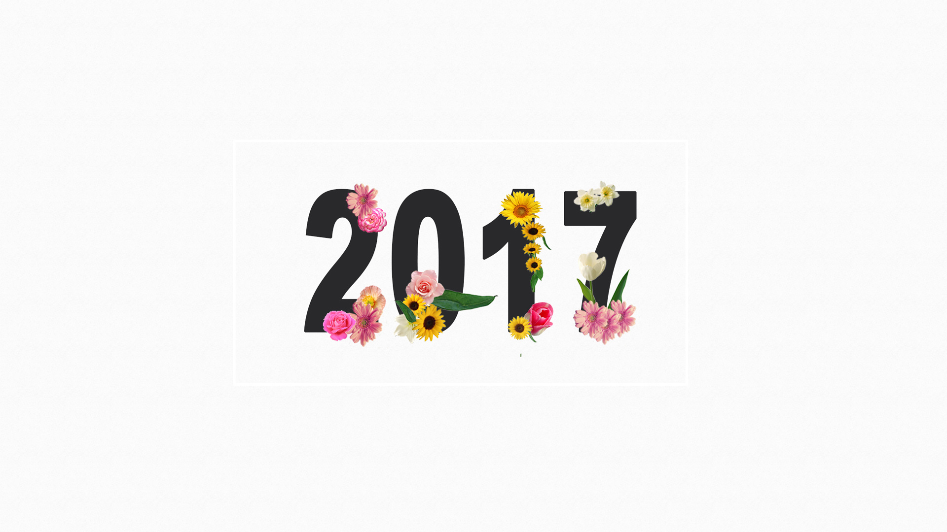 2017年精选花纹字体数字桌面壁纸，免费下载，打造个性电脑背景