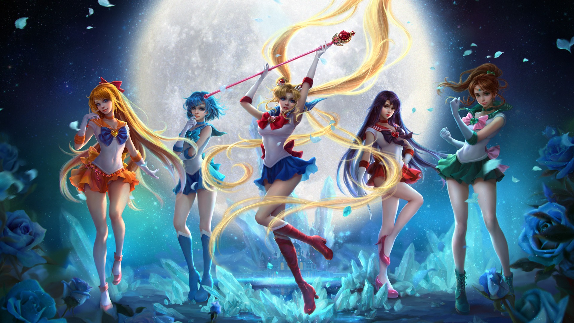 动漫，美少女战士，水手，月亮的图片，桌面壁纸