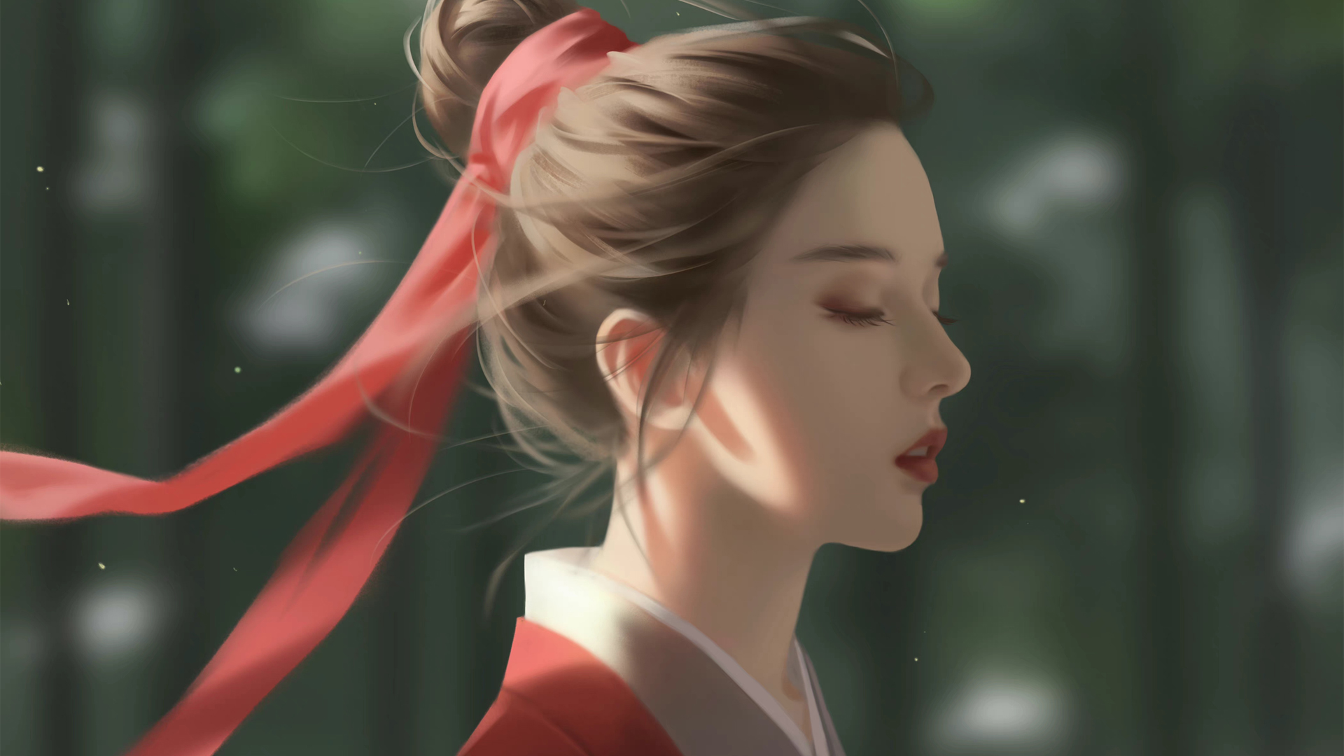 古风美女壁纸大赏，免费高清动漫电脑壁纸，闭眼潇洒尽享！