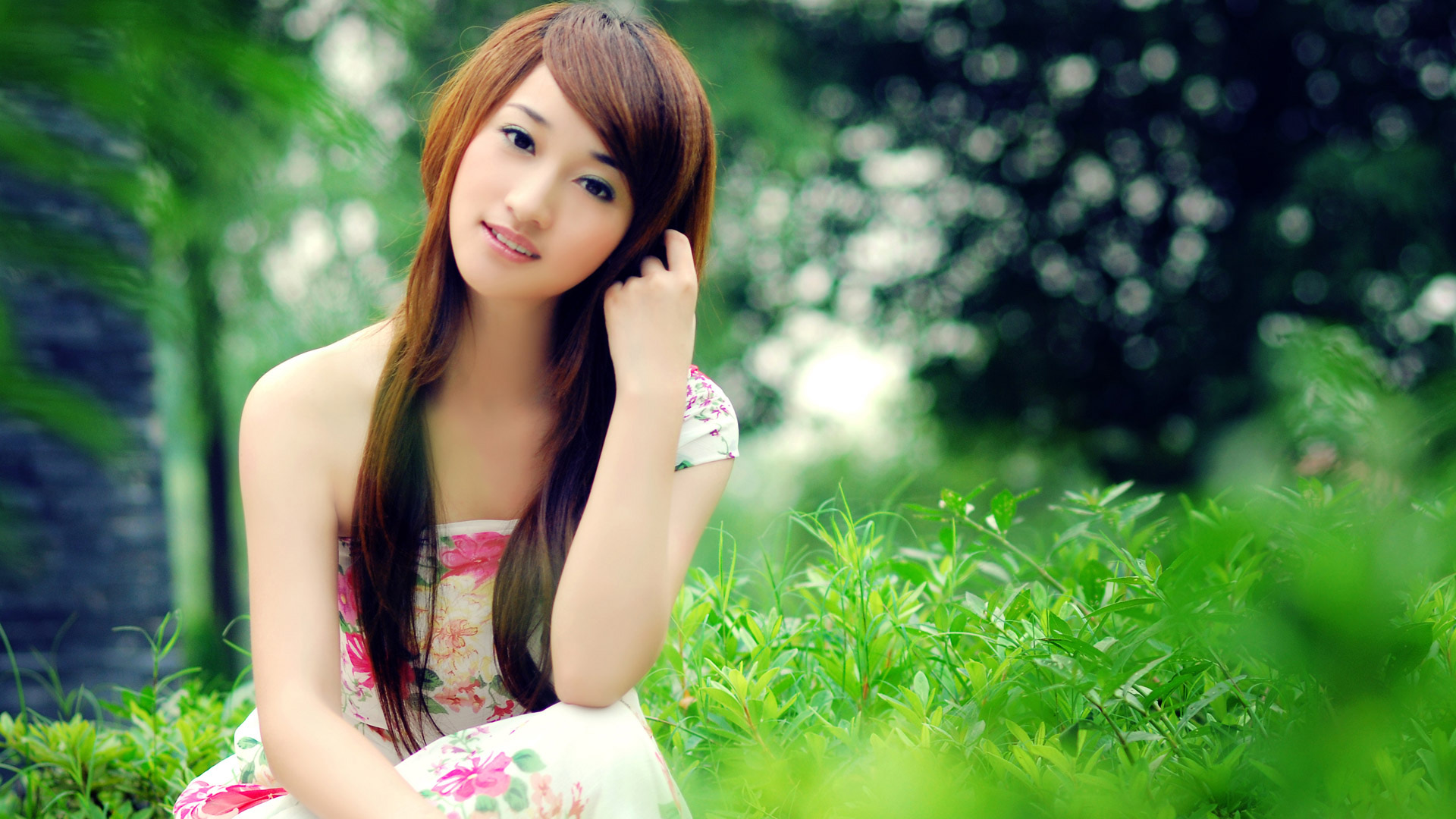 柔情似水美女桌面壁纸