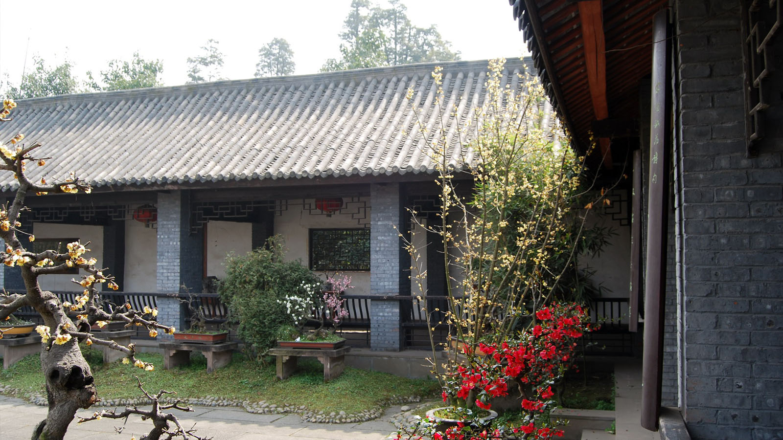 中国庭院美景壁纸，免费桌面背景高清下载