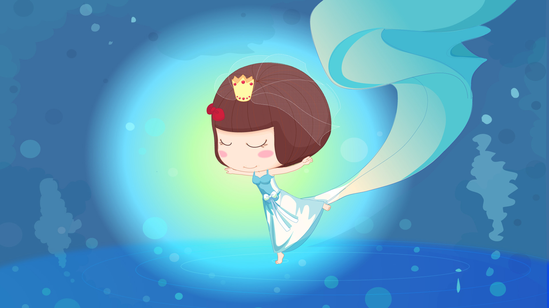 麦拉风婚纱舞蹈壁纸，精选可爱桌面背景，免费下载