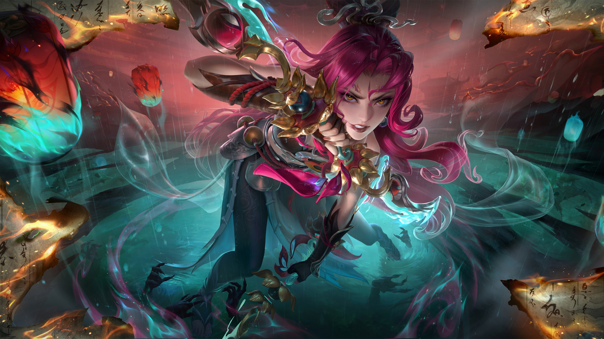 阿轲罗刹妄海-王者荣耀高清游戏电脑壁纸免费下载