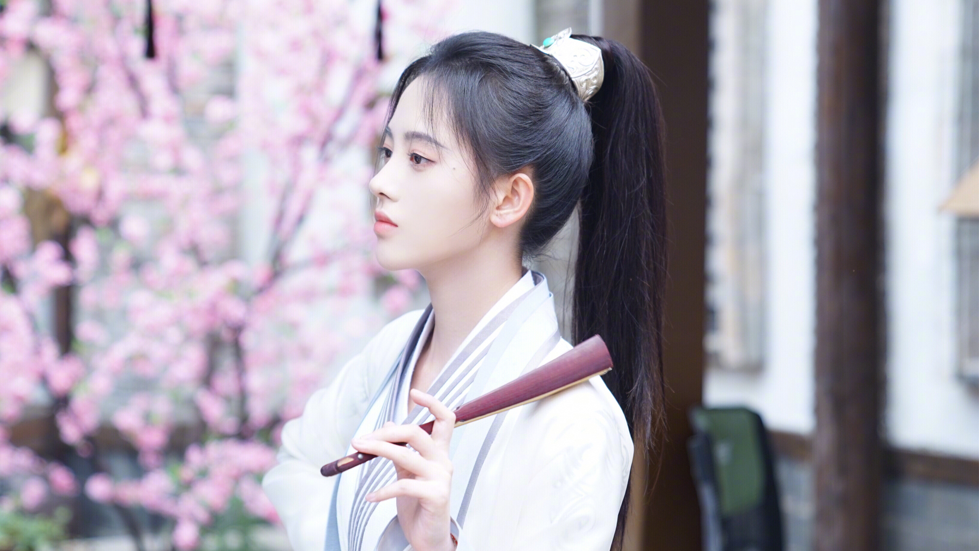 新白娘子传奇，鞠婧祎版白素贞绝美古装壁纸，免费下载影视电脑壁纸