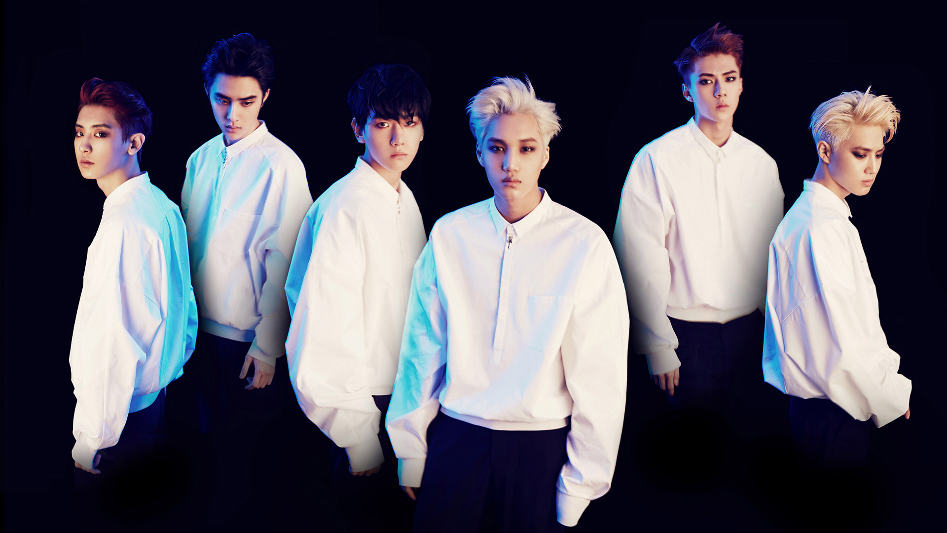 EXO,EXO-K,中毒,金俊勉,边伯贤,朴灿烈,都暻秀,金钟仁,吴世勋,EXO成员组合壁纸