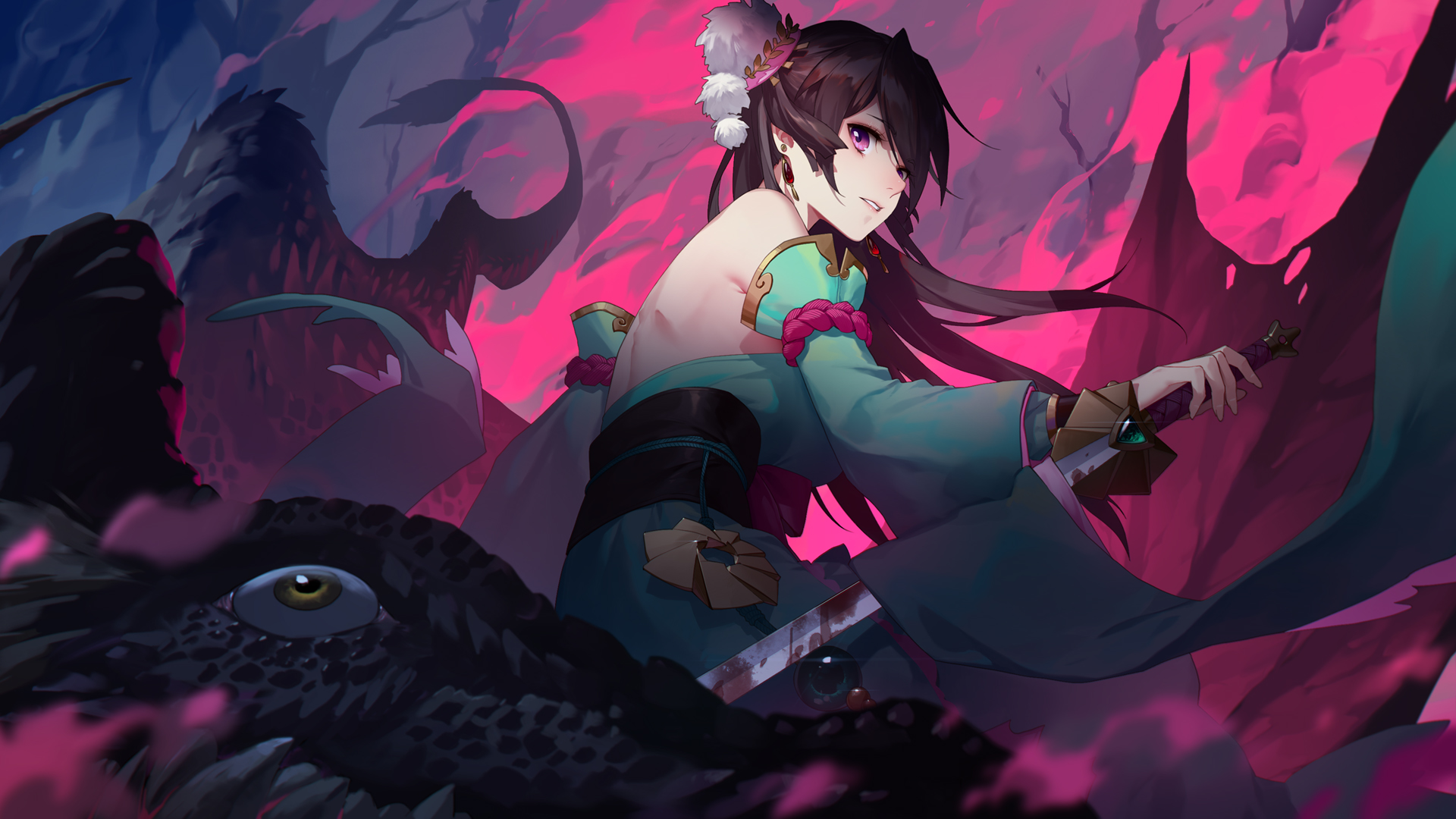 古装cosplay《姬魔恋战纪》精美壁纸，免费动漫电脑壁纸下载