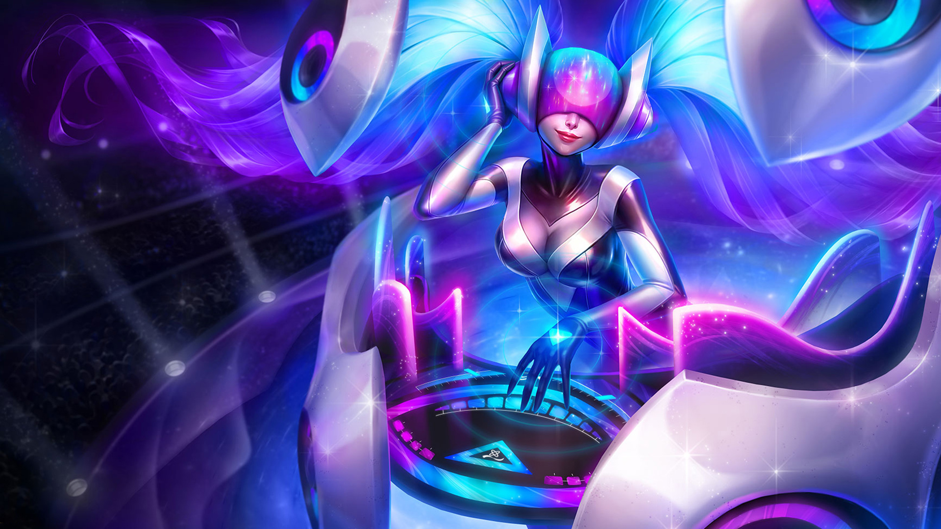 英雄联盟LOL，DJ娑娜音乐主题电脑壁纸，免费高清下载！