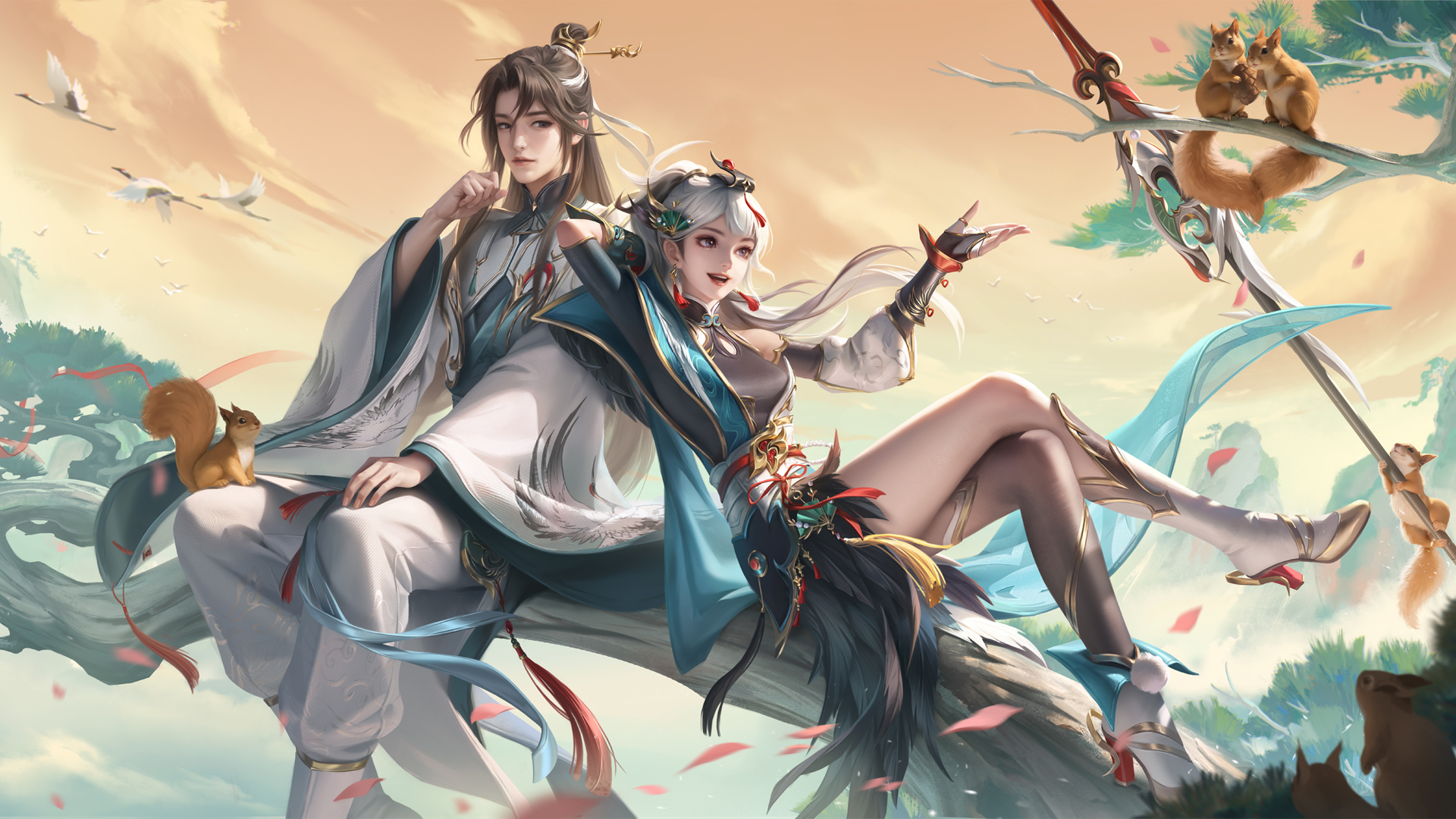王者荣耀，七夕限定！云缨怀真新皮肤超清壁纸，无水印免费下载