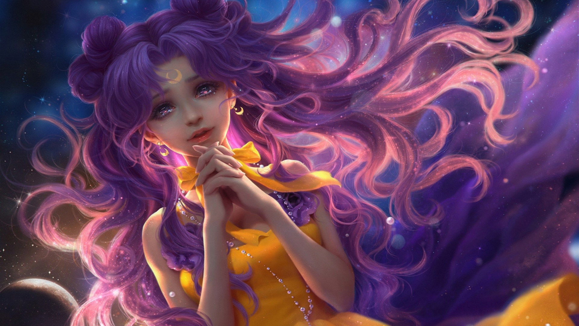 美少女战士露娜精美动漫桌面壁纸，免费高清下载！