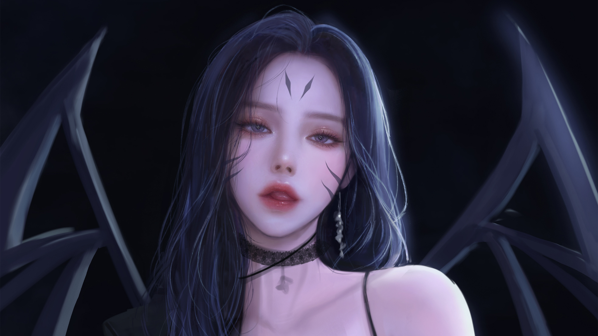 lol英雄联盟，绝美卡莎原画壁纸，性感同人美女风格，免费下载电脑版