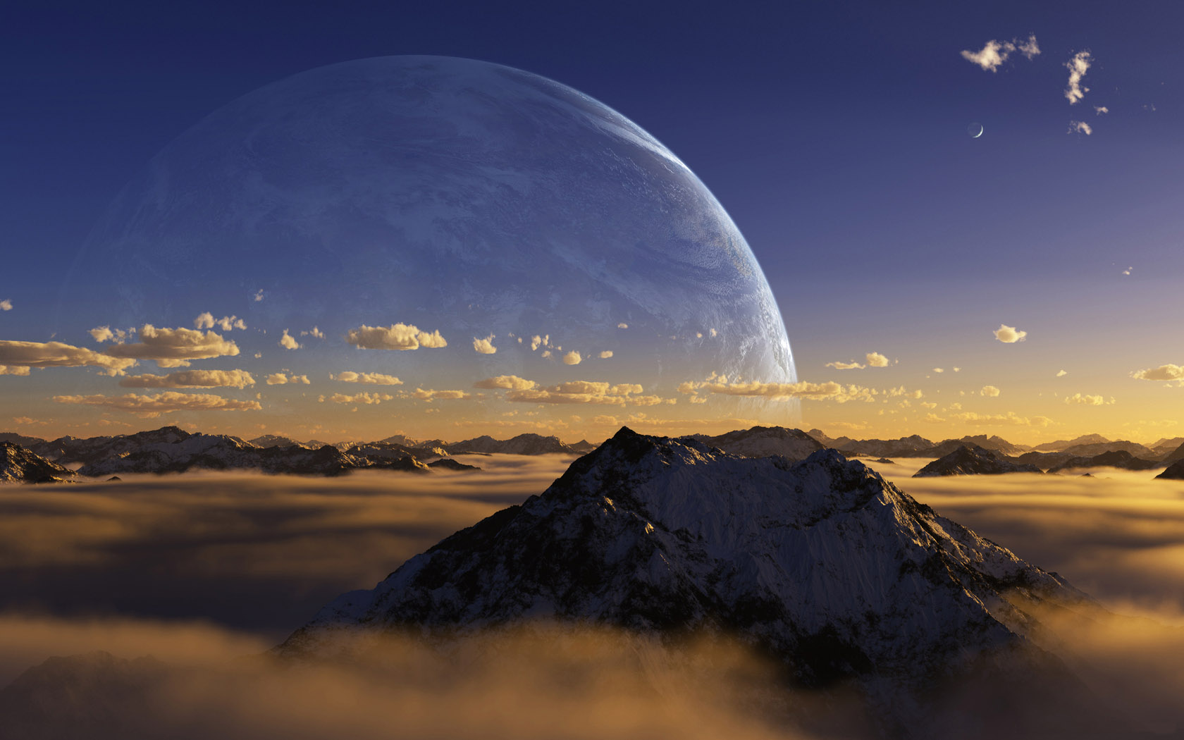 空中星球美景壁纸，免费下载，装点你的电脑桌面！