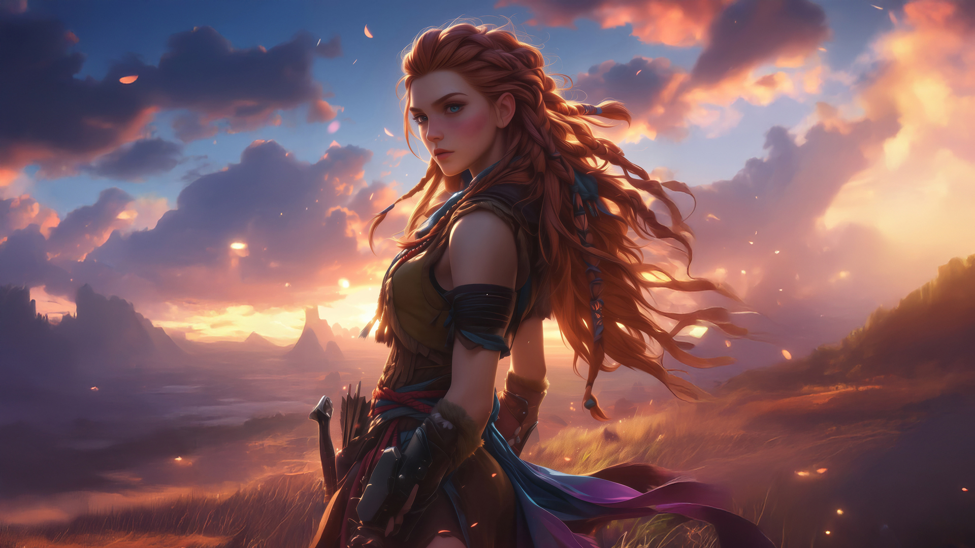《地平线，西之绝境》埃洛伊（Aloy）高清游戏壁纸免费下载