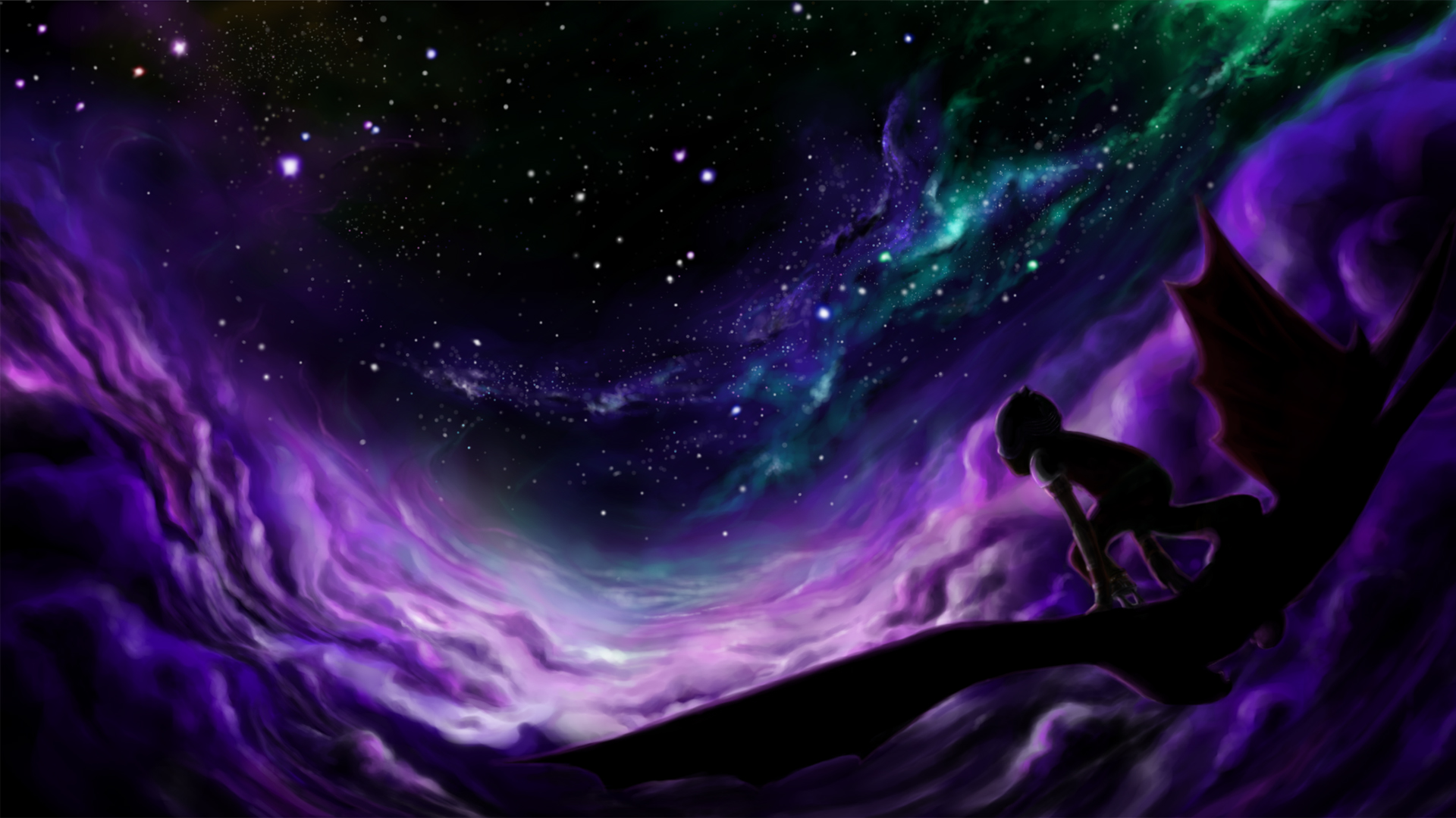 星空女孩梦幻唯美壁纸，高清免费下载，打造梦幻电脑桌面背景