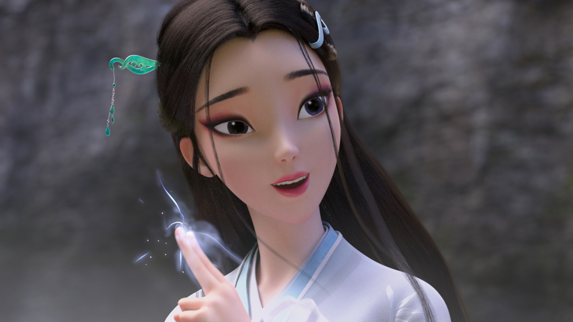 《白蛇缘起》精美壁纸，小白蛇高清影视风格，免费下载电脑版