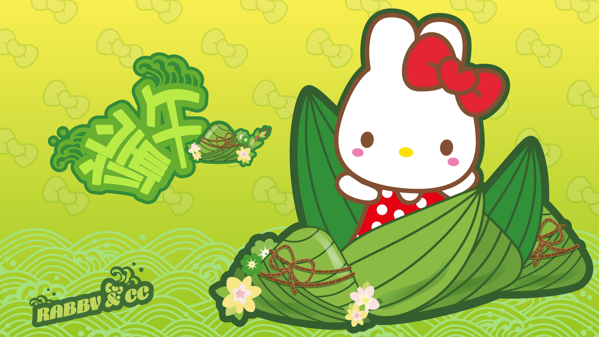 端午节特辑，RABBYCC可爱风端午节桌面壁纸，免费下载庆祝传统节日粽子时光