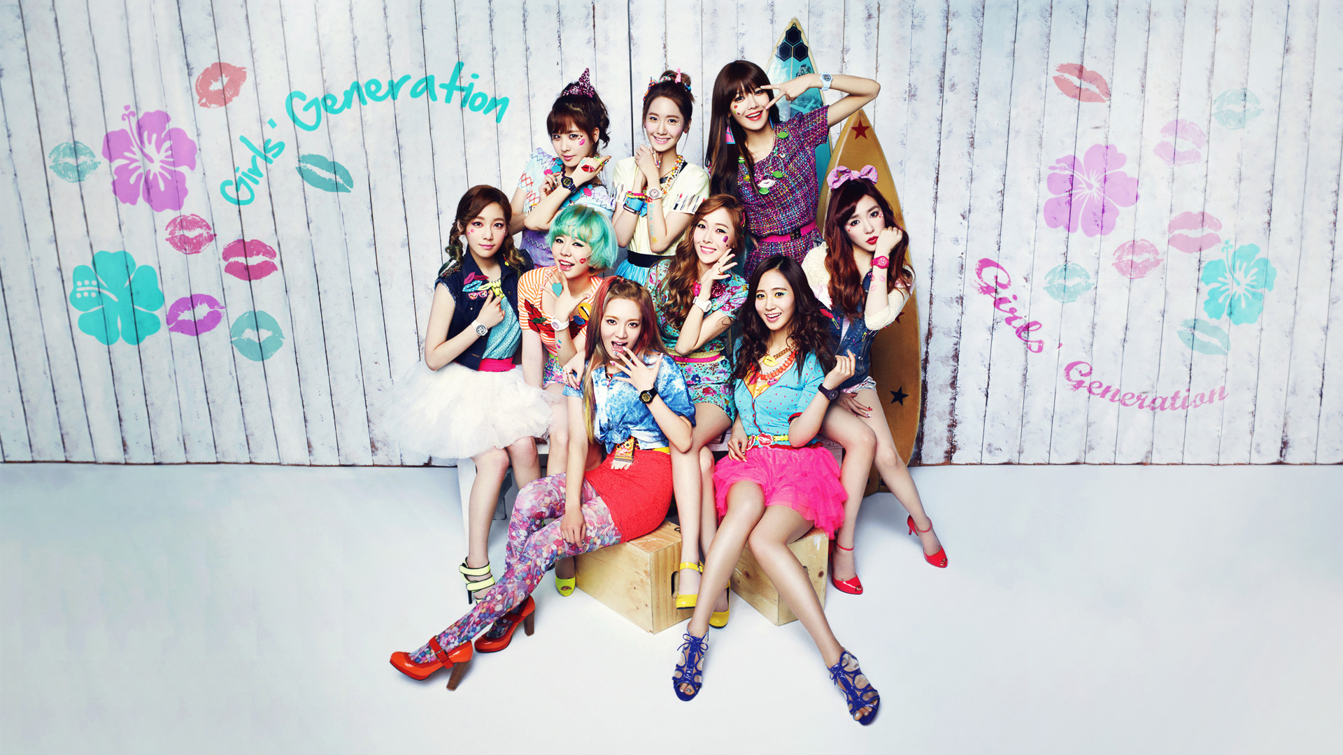 最新少女时代，Girls'Generation，金泰妍，郑秀妍，李顺圭，黄美英，金孝渊，权侑莉，崔秀英，美女壁纸