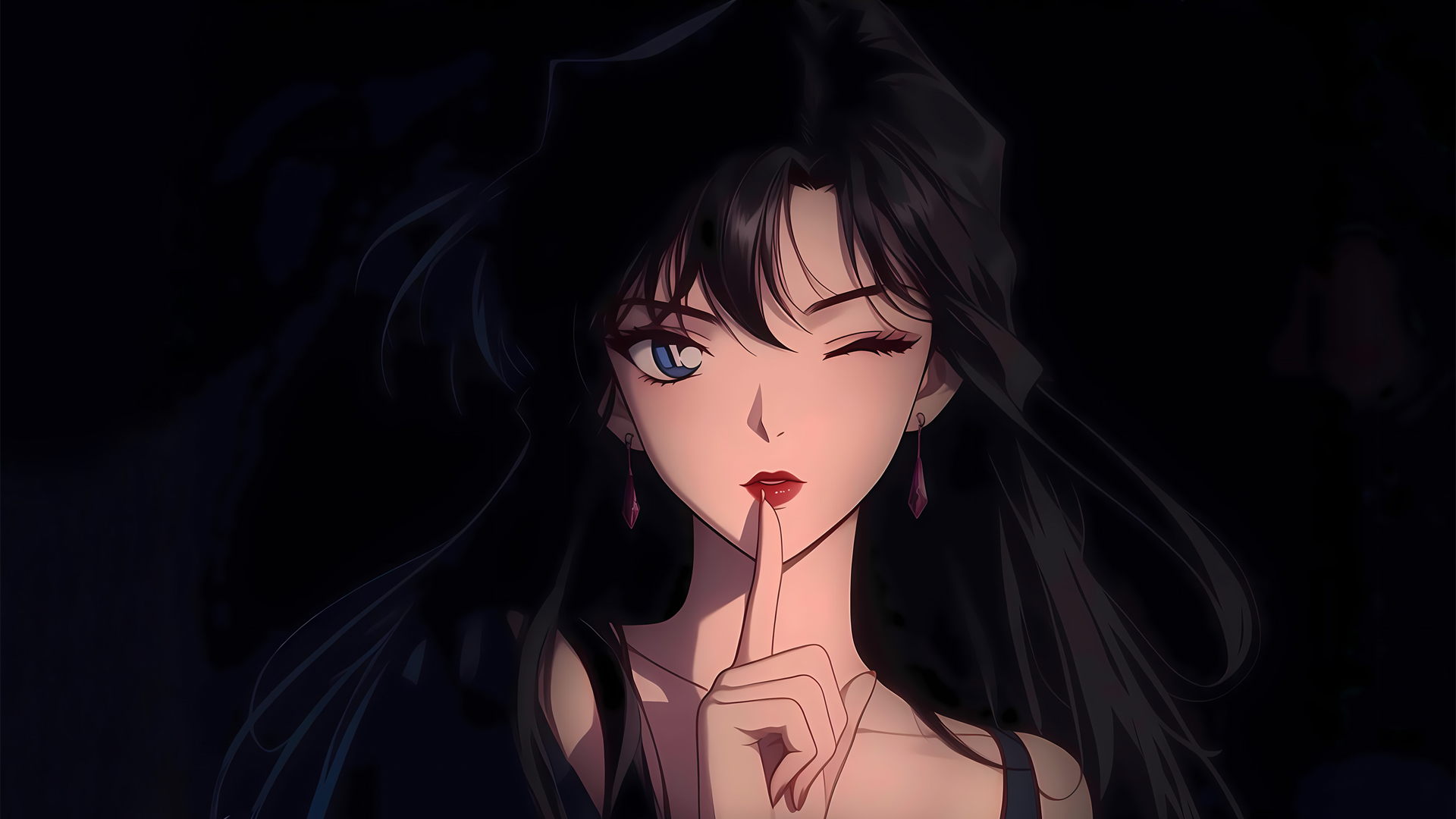 长发可爱动漫美女小兰壁纸