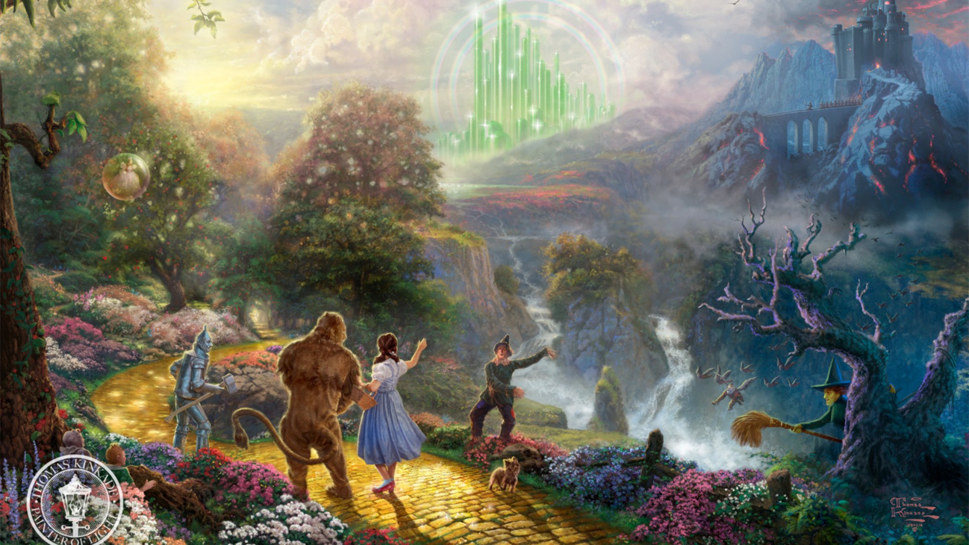 多萝西奇幻之旅，翡翠城美景，托马斯·金凯德力作，免费高清桌面壁纸下载