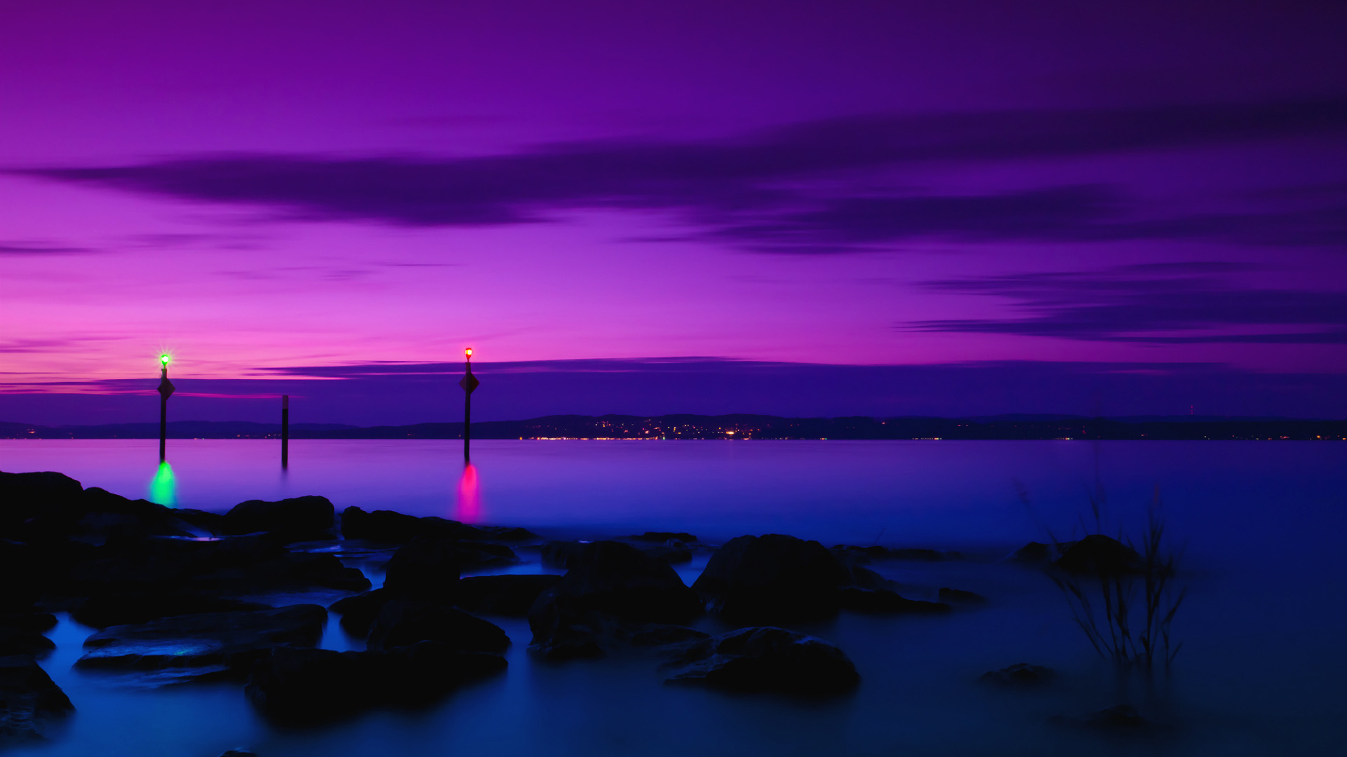 博登湖夜景桌面壁纸，绝美风光，免费下载