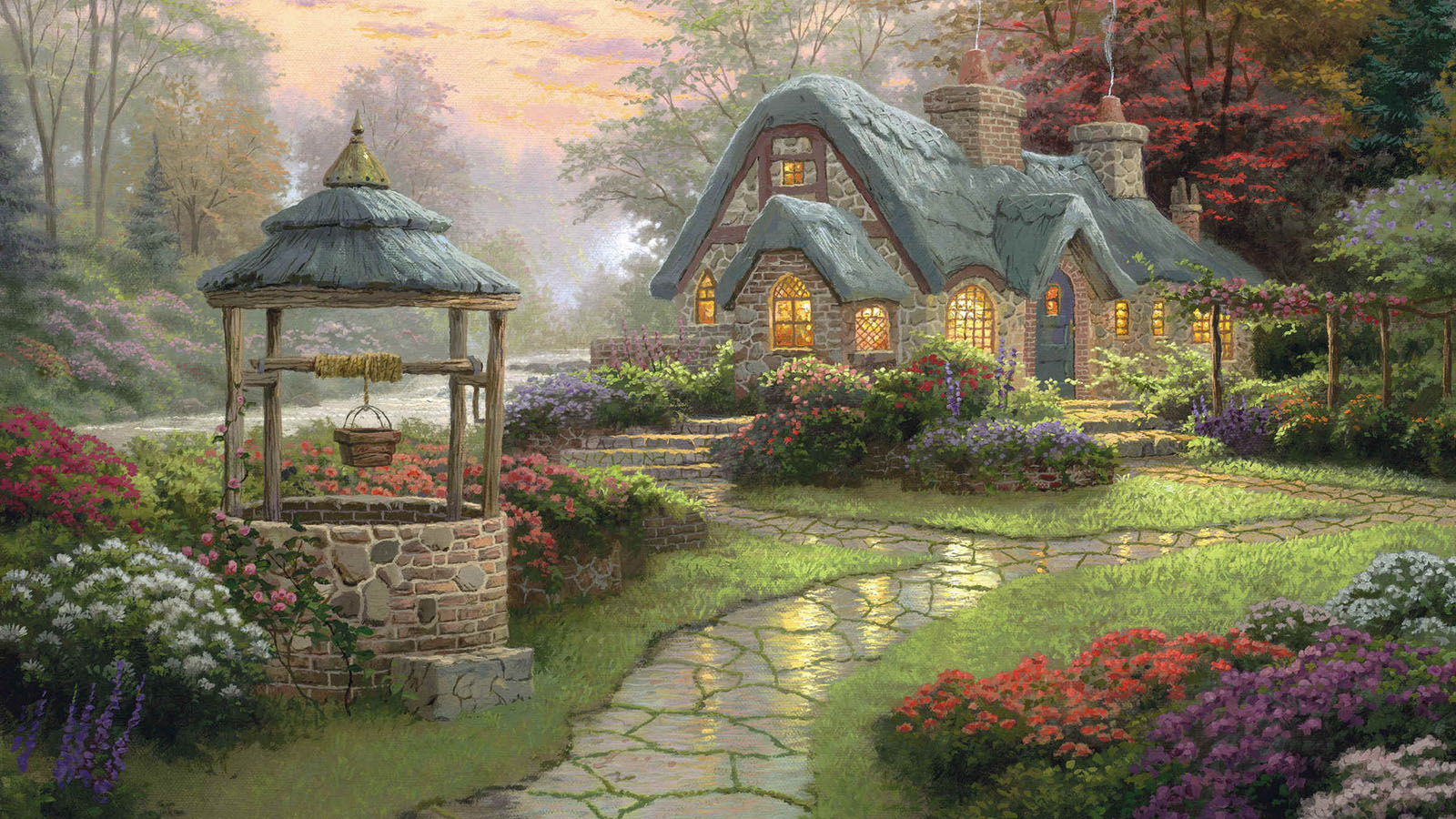森林小屋美景壁纸，免费下载桌面背景