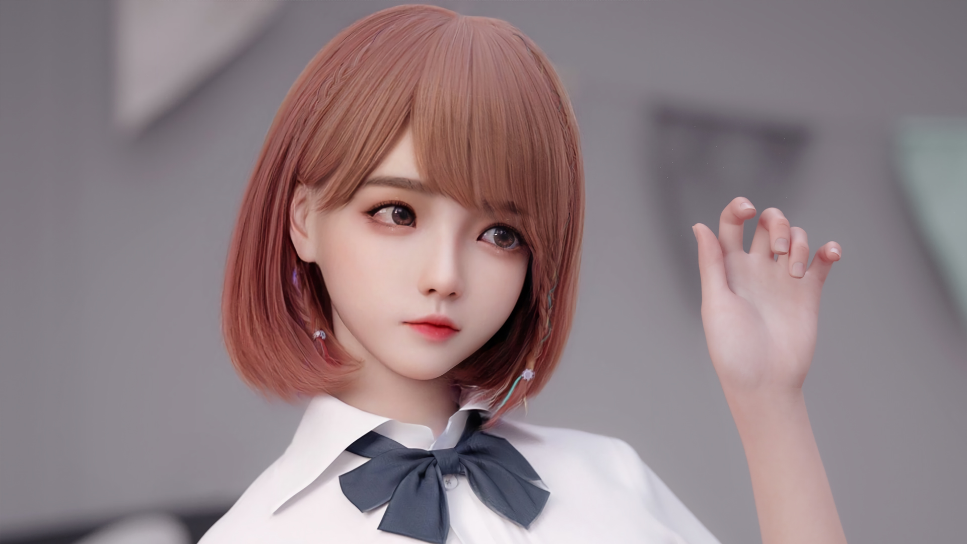 麻匪可爱萝莉少女 短发波波头动漫壁纸