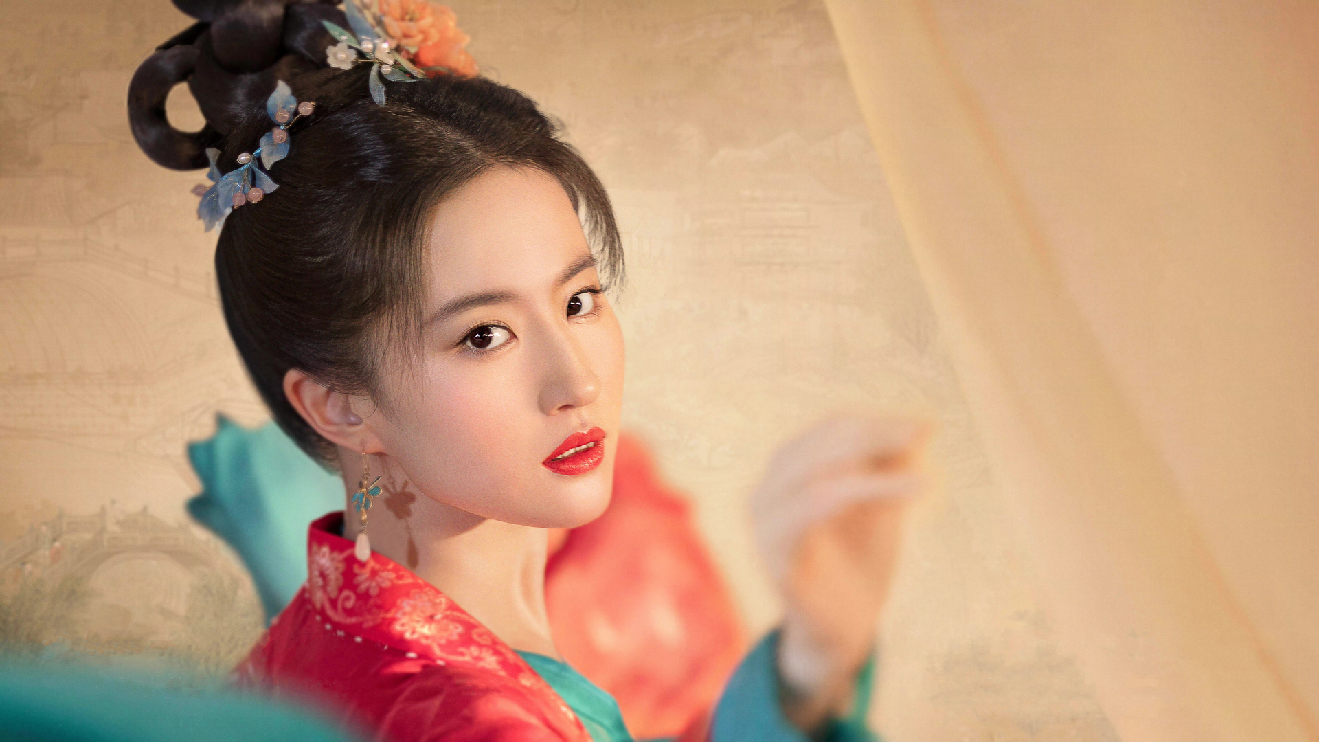 梦华录，刘亦菲绝美古装剧照，免费壁纸下载，一睹美女风采！