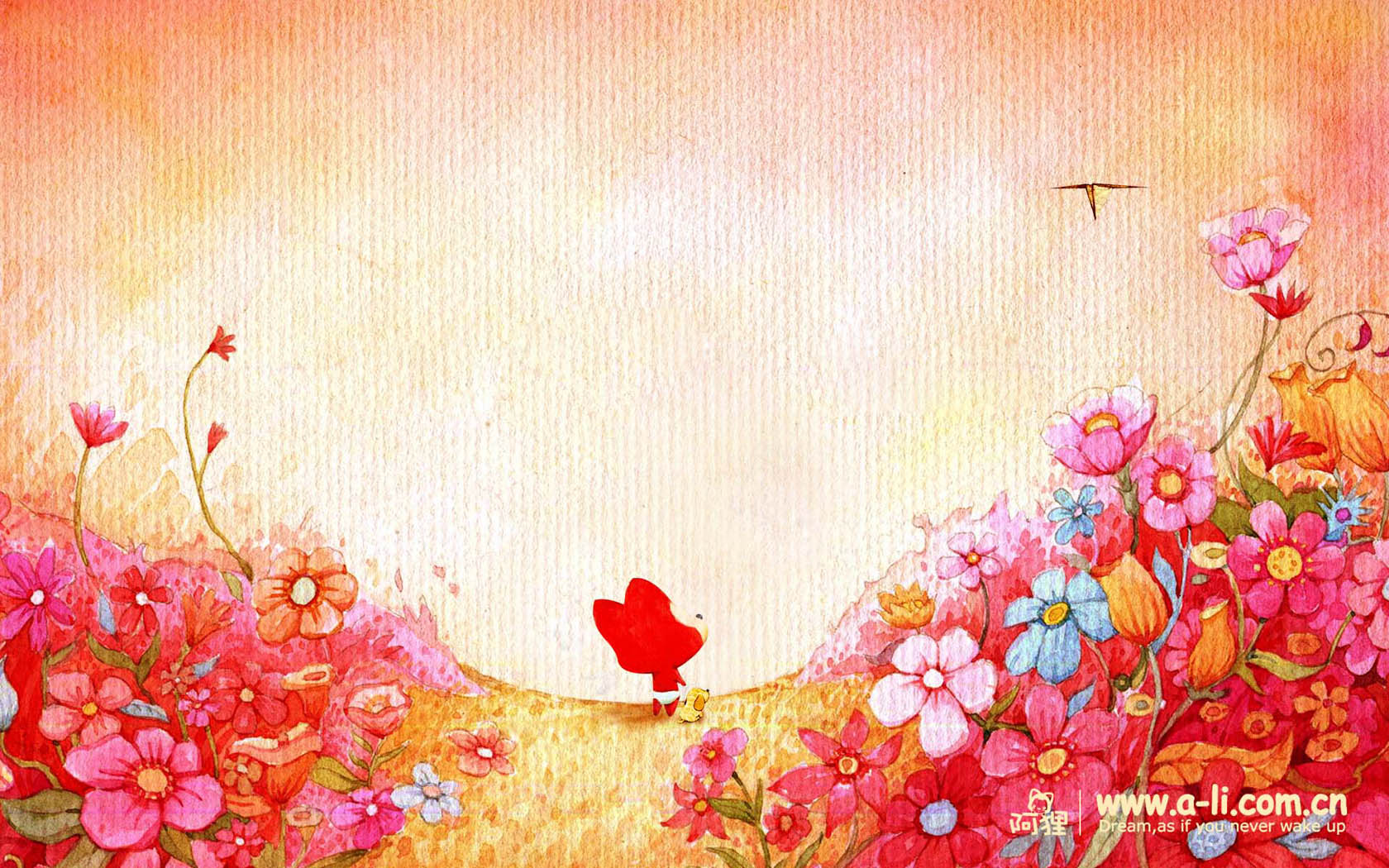 2012阿狸新年寄语动漫壁纸，免费高清下载，点亮你的电脑桌面！