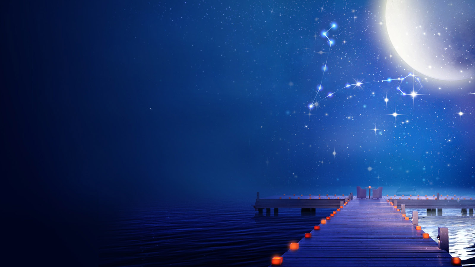 梦幻双鱼星河桌面壁纸，免费高清风景电脑壁纸下载