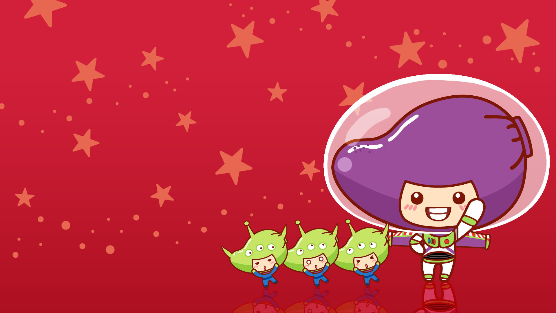 超萌芒果仔外星人壁纸，可爱免费电脑壁纸一键下载！