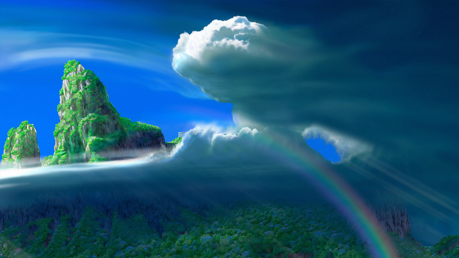 梦幻仙境美景桌面背景，免费下载高清电脑壁纸！