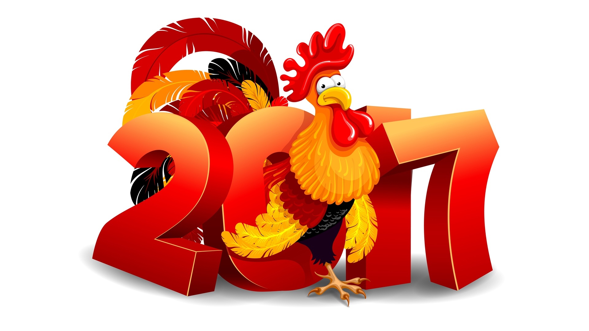 2017鸡年新年精选桌面壁纸，免费下载，节日氛围满满！